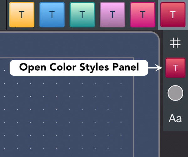 Open Color styles panel and choose the Themes tab